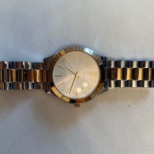 Michael Kors two tone stainless steel watch